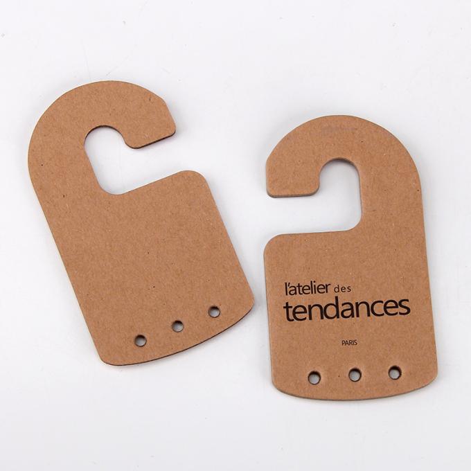 Eco Friendly Punching Hole 2.5mm Cardboard Hangers For Scarves