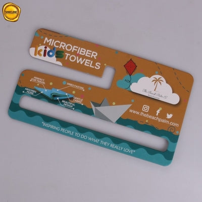 Die Cut Blanket 250gsm Cardboard Display Hangers For Beach Towels