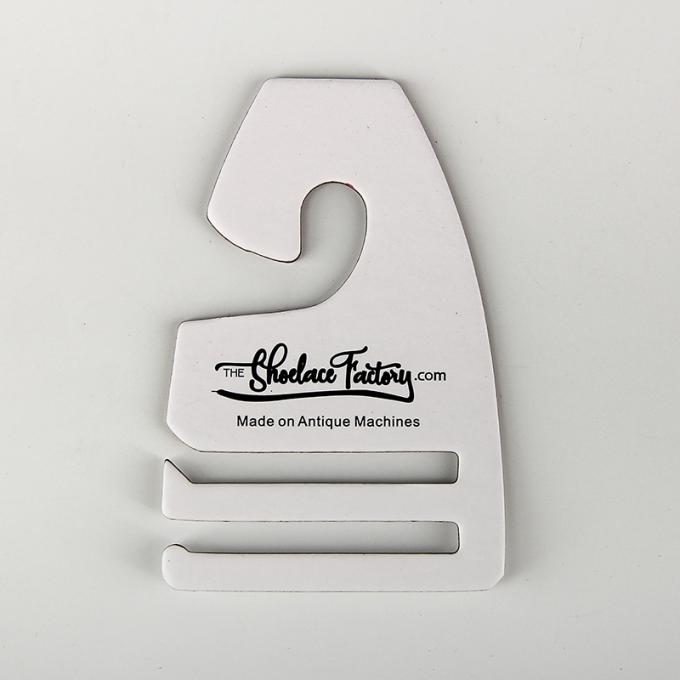 60mmx90mm Black Logo Cardboard Hangers Matt Finish Tie Holder Hanger