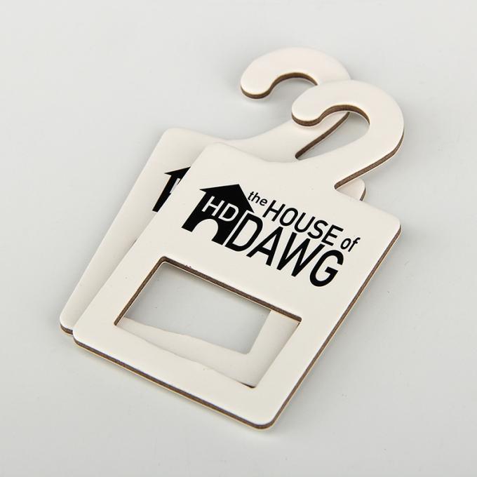 Custom 49mmx90mm Paper Display Hangers For Pet Collar