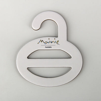 Customized White Rigid Cardboard Scarf Hangers For Closet