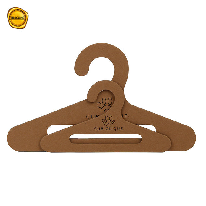 Custom Printing Kraft Paper Cardboard Hangers For Pet Clothing