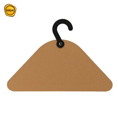 Custom Logo Cardboard Clothes Hangers With Plastic Hook For Pet