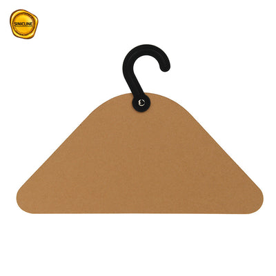 Pet Clothes Kraft Cardboard Hangers with Customized Design and Black Printing