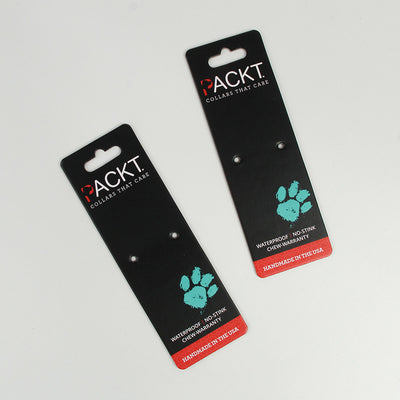 Custom Design Full Color Printing Thick Board Paper Hanger For Pet Dog Collars