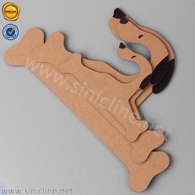 Rigid Board Custom Made Cardboard Hangers For Pet Clothes