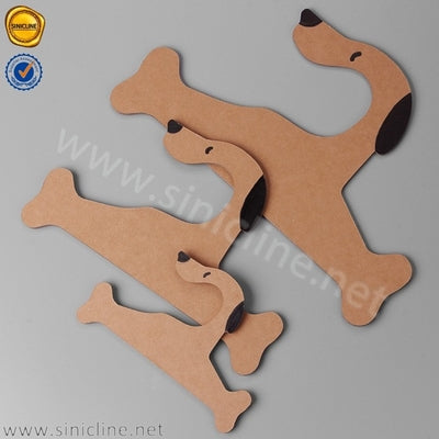 Rigid Board Custom Made Cardboard Hangers For Pet Clothes