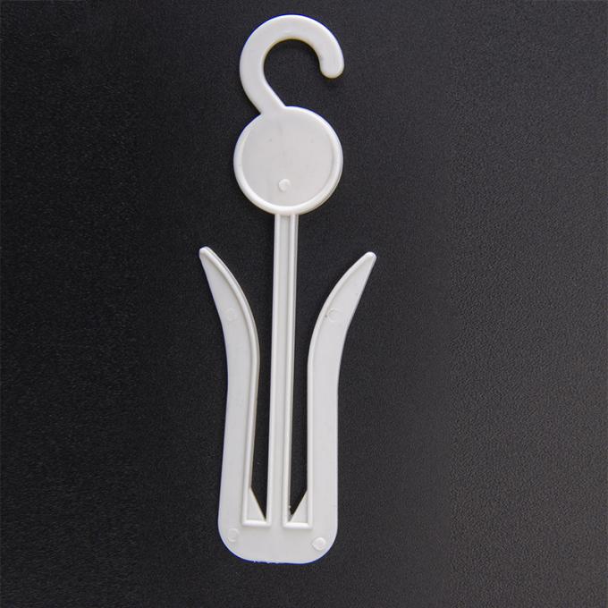 9*19.5CM GRS White Custom Plastic Hangers For Shoes