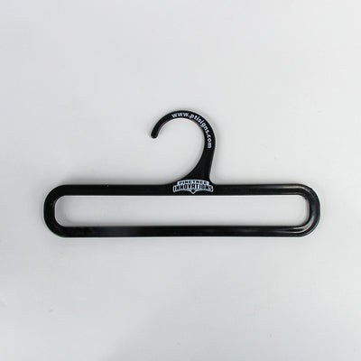 Custom Logo Scarf Black Plastic Hangers W17.5cmxH8.5cm