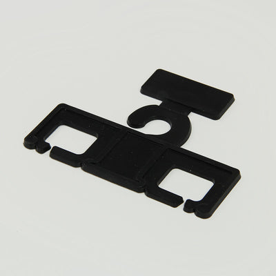 Custom Sticker Label Black Plastic Suspender Hanger PP Custom Printing