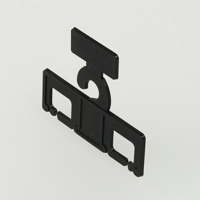 Custom Sticker Label Black Plastic Suspender Hanger PP Custom Printing