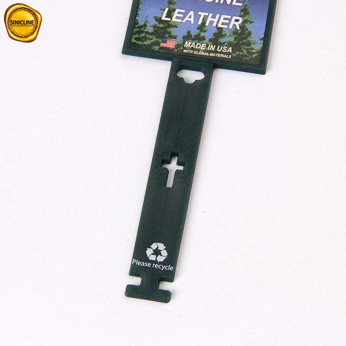 Men'S Genuine Leather Belt Plastic Hanger With Sticker