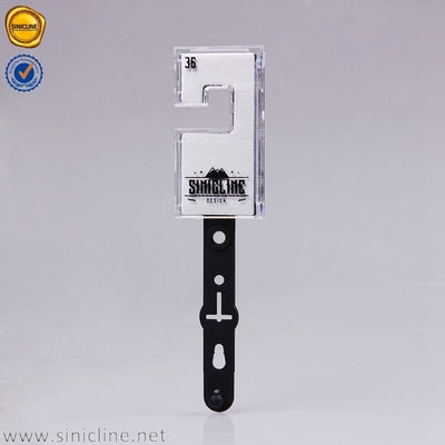 Luxury Transparent Cover Plastic Belt Hangers With Flexible Tail