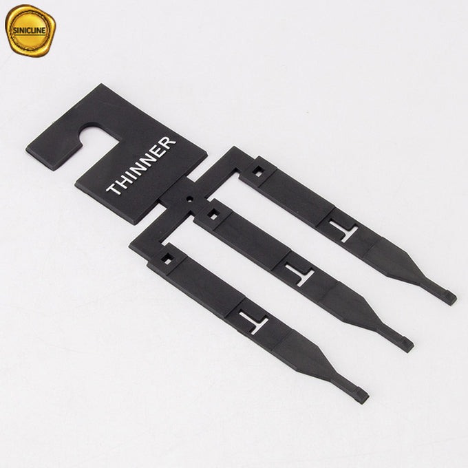 Multifunction Black Plastic Leather Belt Hangers With Three Tails