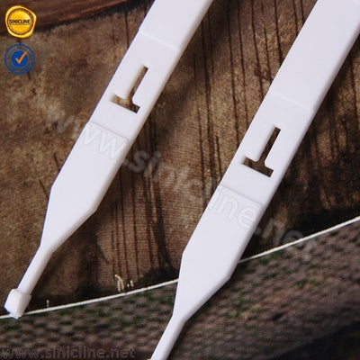 58mm*159mm White Belt Plastic Hanger With Two Hooks