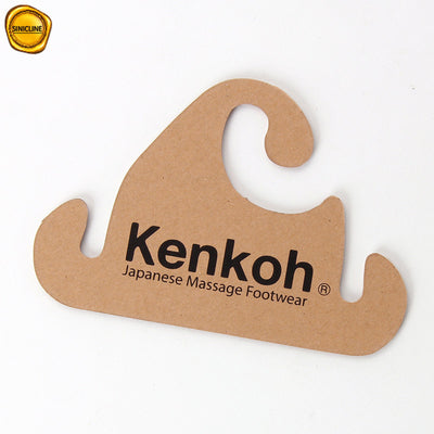 2mm Thick Flip Flops Recycled Cardboard Hangers With Kraft Paper