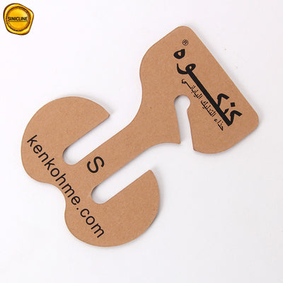 88mm*120mm Eco Friendly Cardboard Hook ODM Recycled Shoe Display Hanger