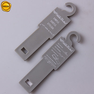 Shopping Malls Grey Belt Display Hooks With Printing LOGO