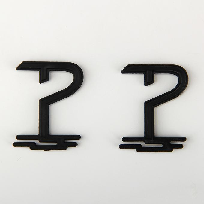Custom Design Black and White Biodegradable Small Plastic Hangers Hooks