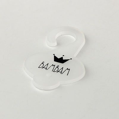 OEM ODM 1.8g White Plastic Hooks Silver Foiling Logo