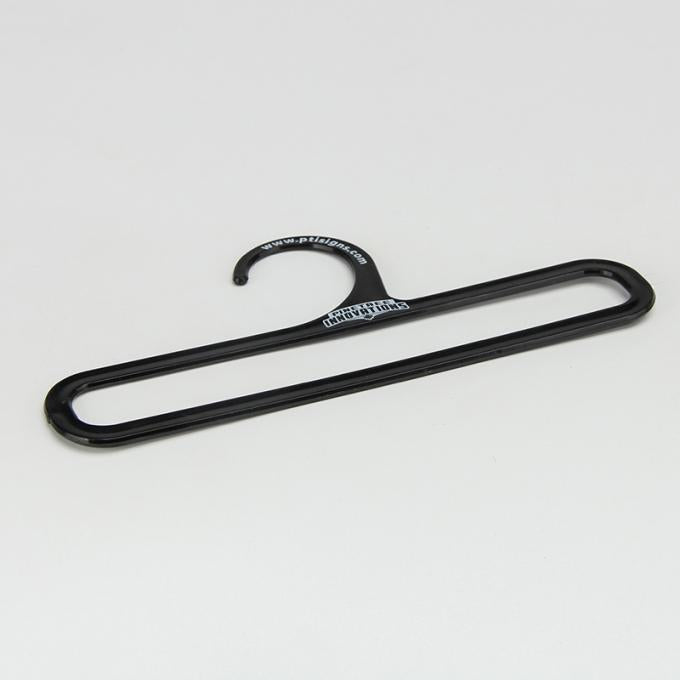 Eco Recyclable Black Rectangle Plastic Scarf Hangers 16.5cm*13cm