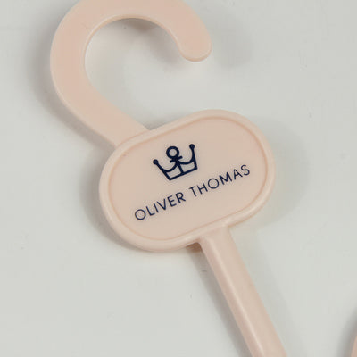 Naked Pink Custom Logo Printing Plastic Shoes Hanger For Women's Footwear