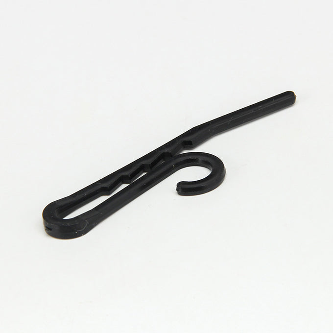 Sticker Logo Simple Small Black Plastic Sock Hangers For Display