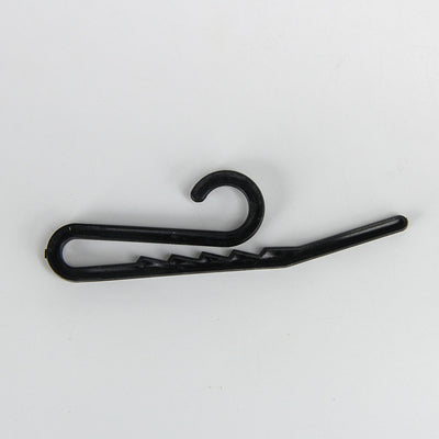 Sticker Logo Simple Small Black Plastic Sock Hangers For Display