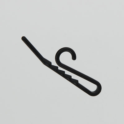 Sticker Logo Simple Small Black Plastic Sock Hangers For Display