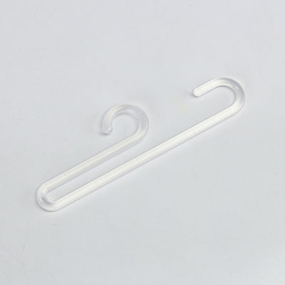105mmx23mm Recyced White PE Sock Clothes Hanger For Drying Dispaly