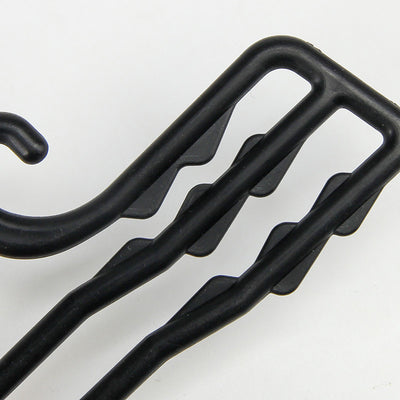 102mmx22mm Custom 3 Legs Black Plastic Clothes Hanger For Socks