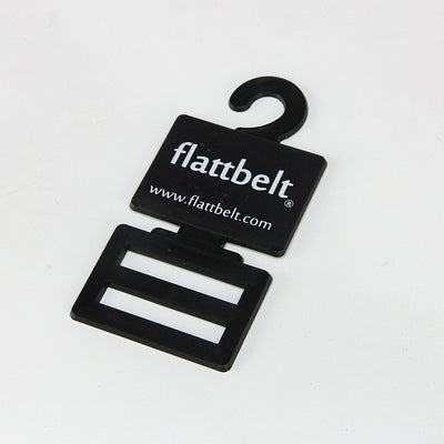 Customized Brand 5.3*11CM DIY Tie Coat Hanger With Sticker Label