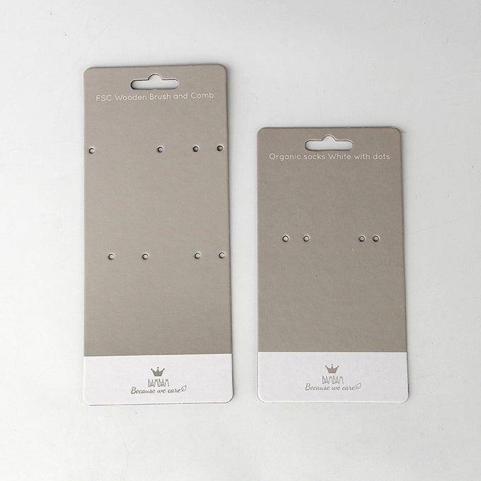 Eco Friendly Elegant Paper Header Cards For Socks