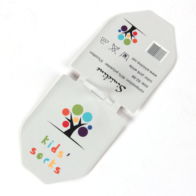 250gsm Custom Printed Header Cards Supermarket Sock Hang Tags
