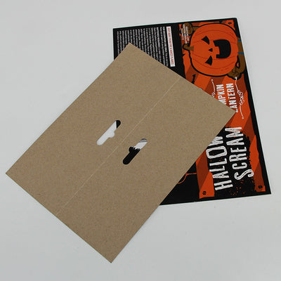 Custom Hallow Scream Spider Bunting Paper Header Cards Printing For Display
