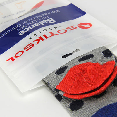 Custom 10cm*20cm Socks HDPE Poly Bags With Header Card