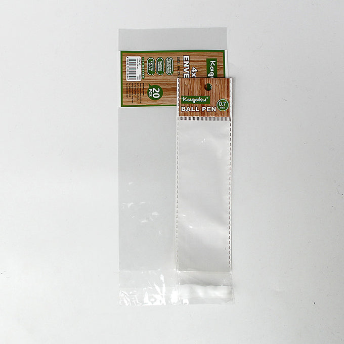 Custom Printing Pens Transparent OPP Bag With Hanging Hole