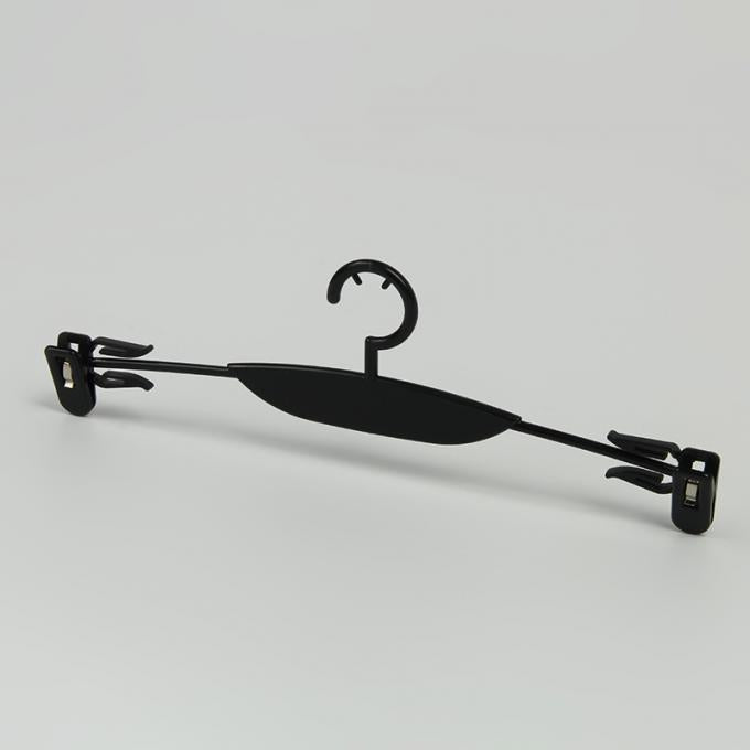 Customized Logo Black Plastic Hanger Female Bra And Underwear Hanger