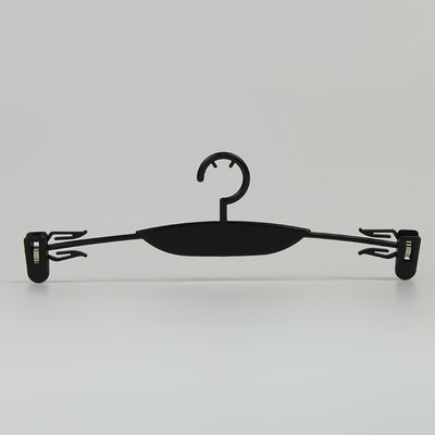 Customized Logo Black Plastic Hanger Female Bra And Underwear Hanger