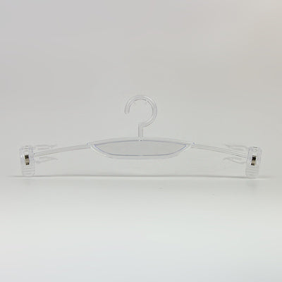 Transparent Plastic Lingerie Hangers PS Material Custom Logo Printing