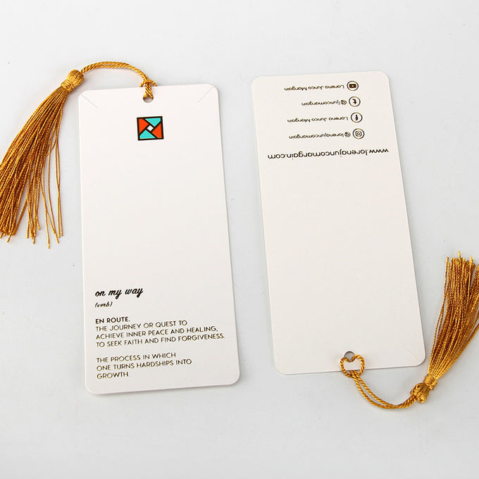 Jewelry Display Cards With Tassel