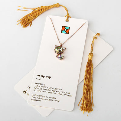 Jewelry Display Cards With Tassel