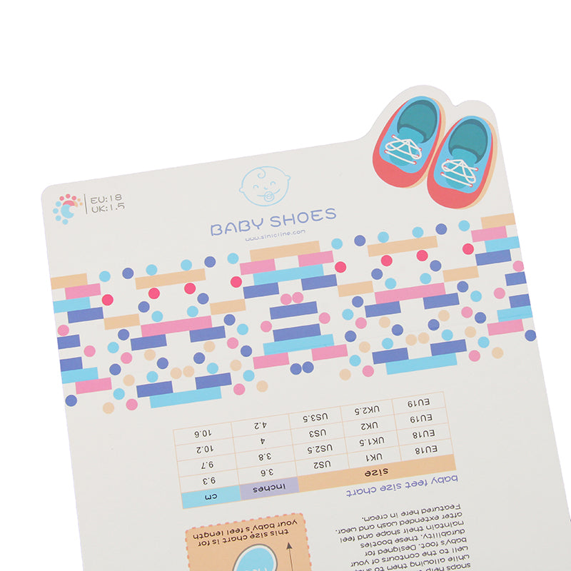 Custom Cardstock Display Card for Baby Shoes